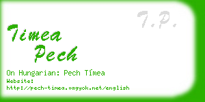 timea pech business card